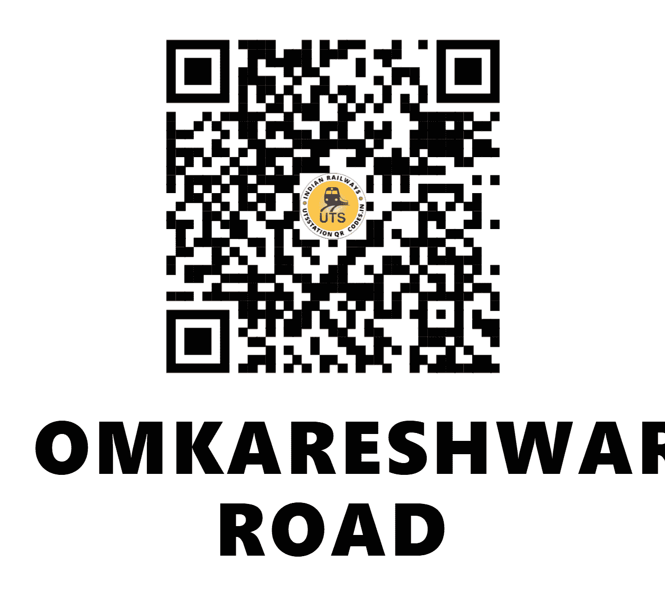 UTS QR Code for OMKARESHWAR ROAD - OM (WR - MADHYA PRADESH)
